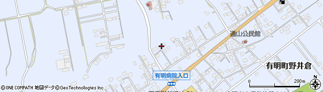 鹿児島県志布志市有明町野井倉8483周辺の地図