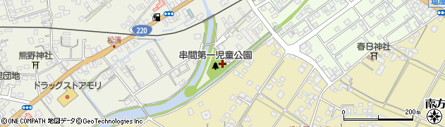 串間第1児童公園周辺の地図