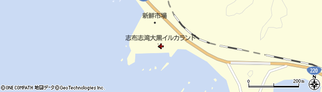 志布志湾大黒イルカランド周辺の地図