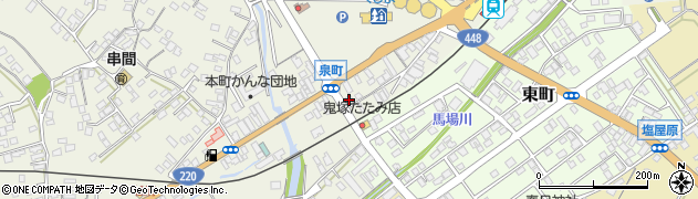 宮崎太陽銀行串間支店周辺の地図