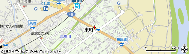 宮崎県串間市東町周辺の地図