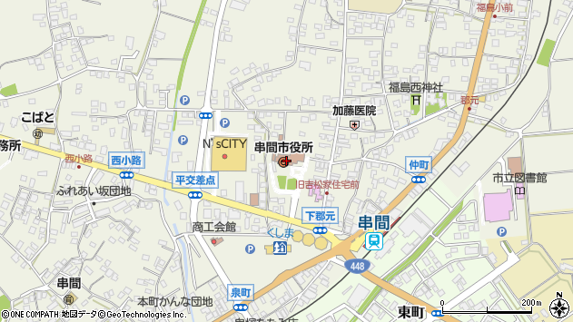 〒888-0000 宮崎県串間市（以下に掲載がない場合）の地図