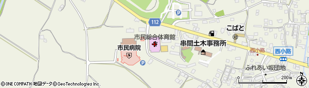 串間市民総合体育館周辺の地図