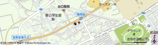 稚児ノ松簡易郵便局周辺の地図