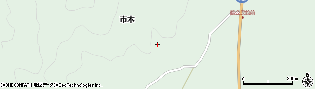 宮崎県串間市市木周辺の地図