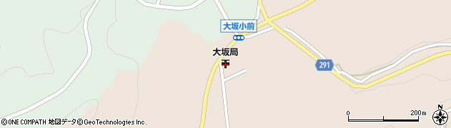 大坂郵便局周辺の地図