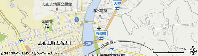 志布志港入口周辺の地図