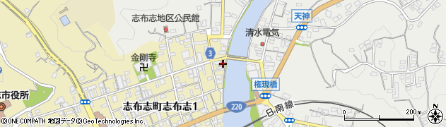 志布志東町郵便局周辺の地図