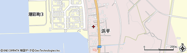 鹿児島県垂水市浜平1655周辺の地図