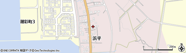鹿児島県垂水市浜平1734周辺の地図