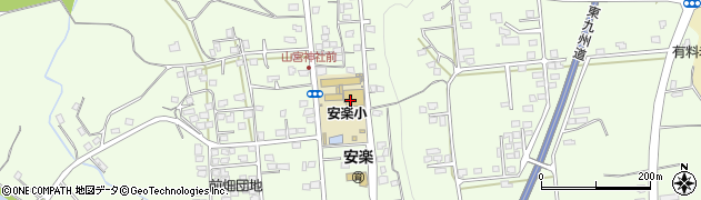 鹿児島県志布志市志布志町安楽周辺の地図