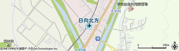 日向北方駅周辺の地図