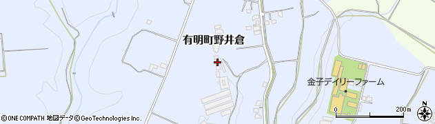 鹿児島県志布志市有明町野井倉4406周辺の地図