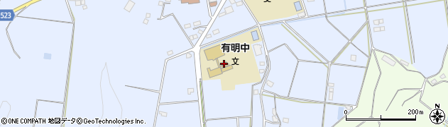 鹿児島県志布志市有明町野井倉1582周辺の地図