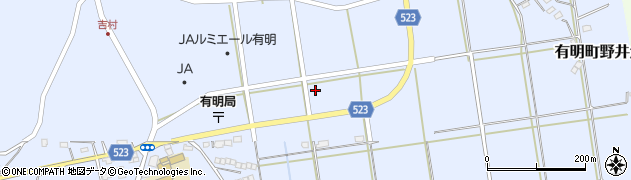 鹿児島県志布志市有明町野井倉1300周辺の地図