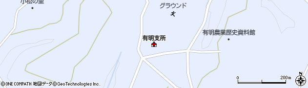 志布志市役所有明支所周辺の地図