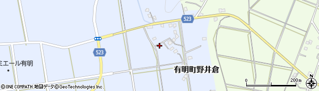 鹿児島県志布志市有明町野井倉976周辺の地図