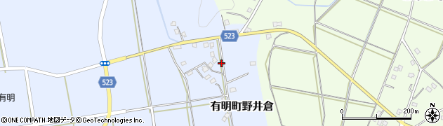 鹿児島県志布志市有明町野井倉985周辺の地図
