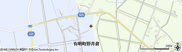 鹿児島県志布志市有明町野井倉954周辺の地図