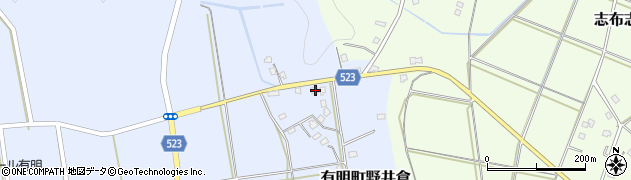 鹿児島県志布志市有明町野井倉989周辺の地図