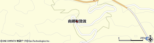 宮崎県日南市南郷町贄波周辺の地図