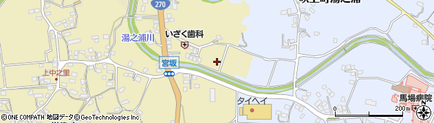 湯之浦川周辺の地図
