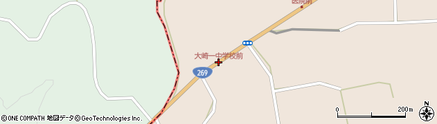 大崎一中学校前周辺の地図