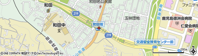 和田坂周辺の地図