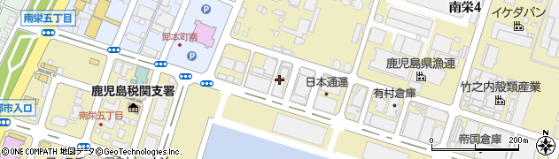 株式会社上組　鹿児島支店南栄サイロ周辺の地図