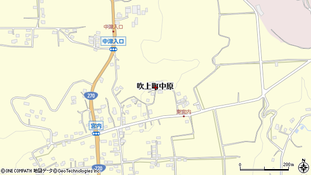 〒899-3301 鹿児島県日置市吹上町中原の地図