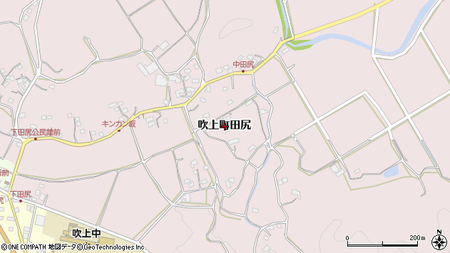 〒899-3308 鹿児島県日置市吹上町田尻の地図