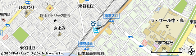 谷山駅周辺の地図