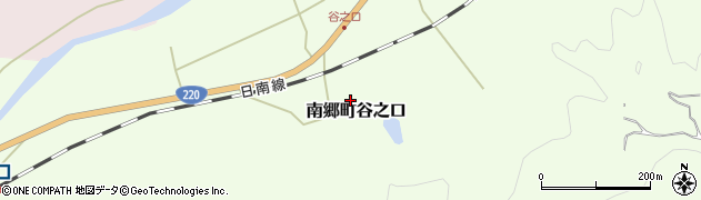 宮崎県日南市南郷町谷之口周辺の地図