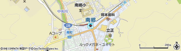 南郷駅周辺の地図