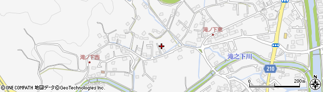 鹿児島県鹿児島市中山町周辺の地図