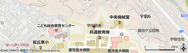 学生宿舎周辺の地図
