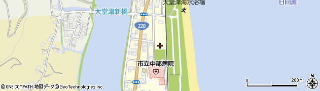 宮崎県日南市大堂津周辺の地図