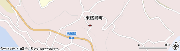 鹿児島県鹿児島市東桜島町周辺の地図