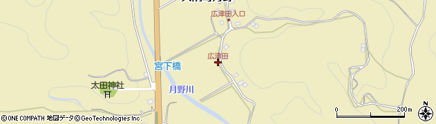 広津田周辺の地図