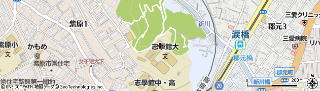 志學館大学　進路支援課周辺の地図