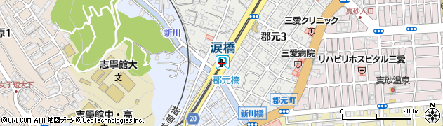 涙橋駅周辺の地図