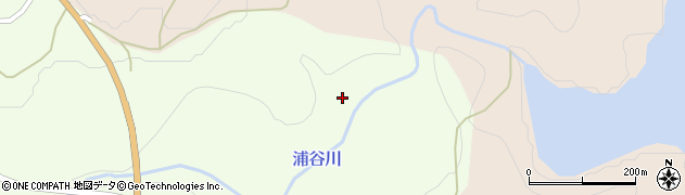 浦谷川周辺の地図