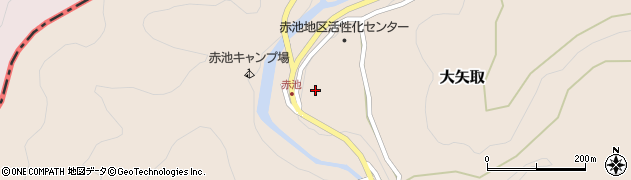 宮崎県串間市大矢取周辺の地図