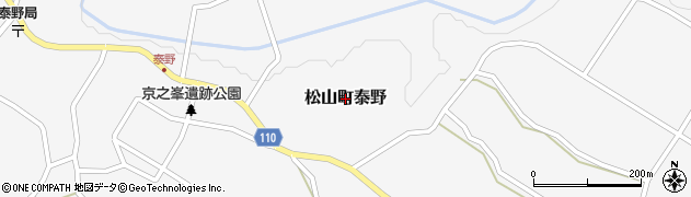 鹿児島県志布志市松山町泰野周辺の地図