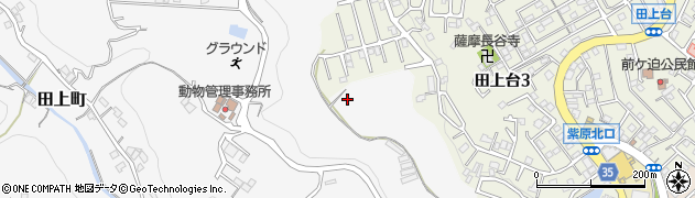 鹿児島県鹿児島市田上町周辺の地図