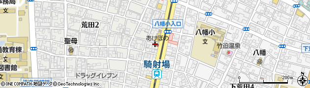株式会社あけぼの　騎射場店周辺の地図
