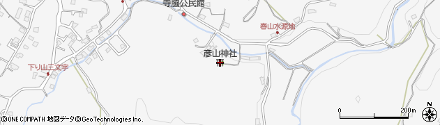 彦山神社周辺の地図