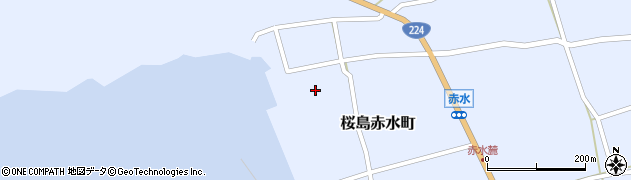 鹿児島県鹿児島市桜島赤水町1153周辺の地図