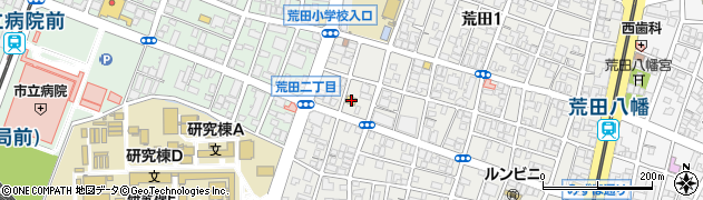 セブンイレブン鹿児島荒田１丁目店周辺の地図