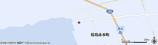 鹿児島県鹿児島市桜島赤水町1150周辺の地図